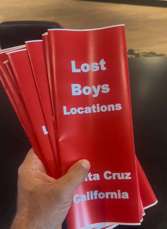 Map of Filming Locations in Santa Cruz Summer of '86